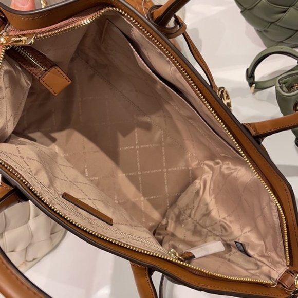 Michael Kors Avril Large Top-Zip Satchel - Picture 10 of 16